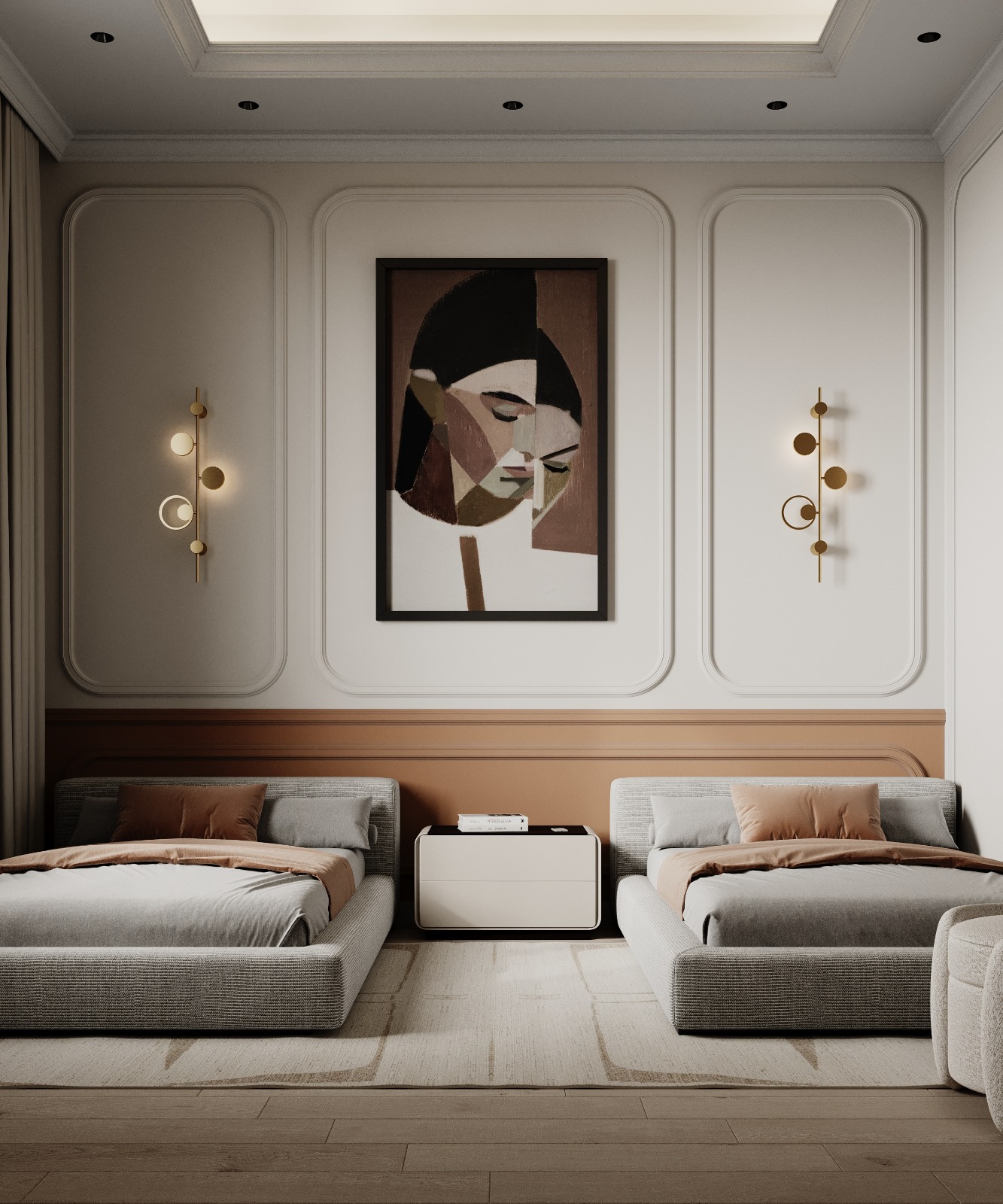 تنسيق الإضاءة الطبيعية مع الديكور الداخلي لغرفة المعيشة العائلية تصميم إيماج جروب