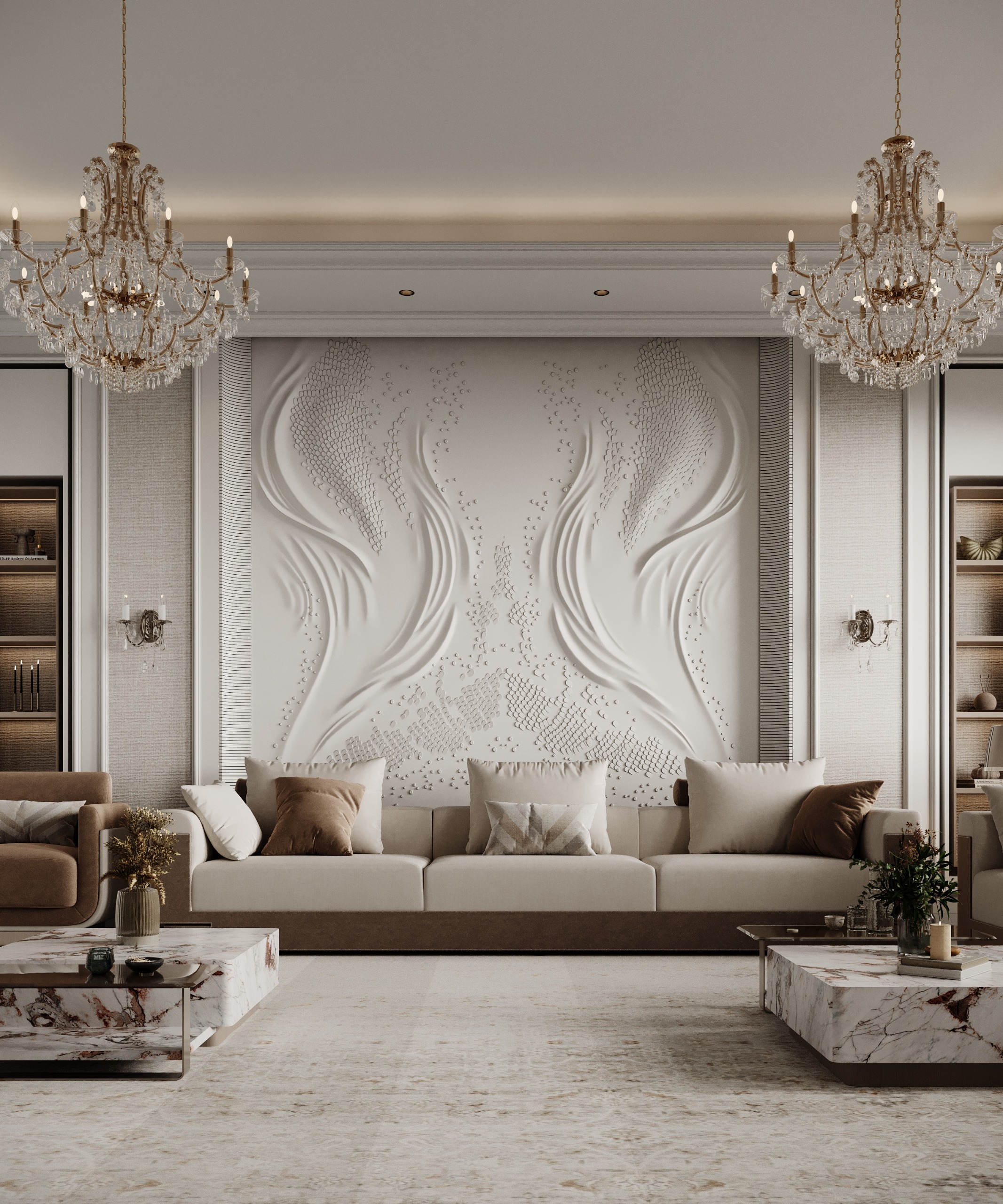 ديكورات مجالس رجال بلمسات هندسية دقيقة وأثاث فاخر يعكس هيبة الاستقبال تصميم إيماج جروب