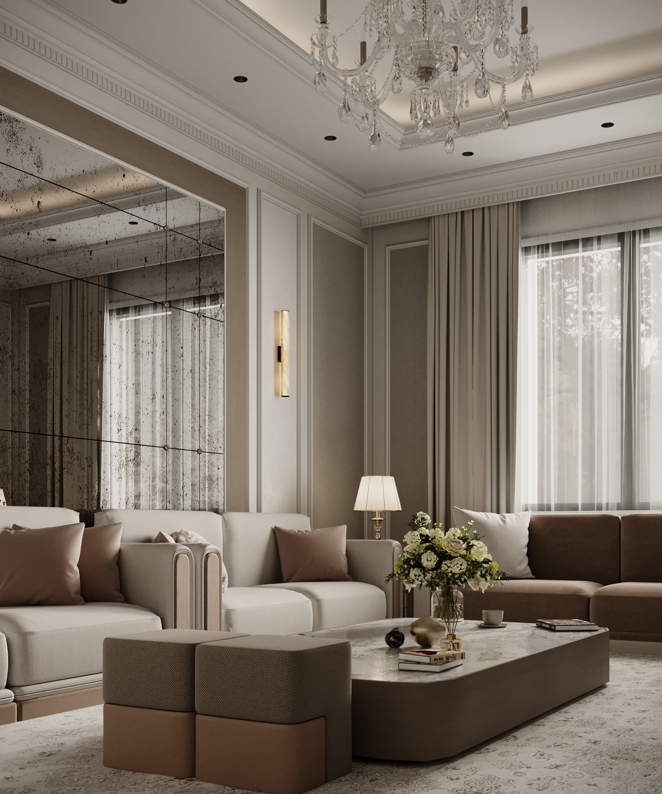 تنسيق الألوان والخامات في تصميم مجلس رجال مودرن يحقق الخصوصية والفخامة إيماج جروب