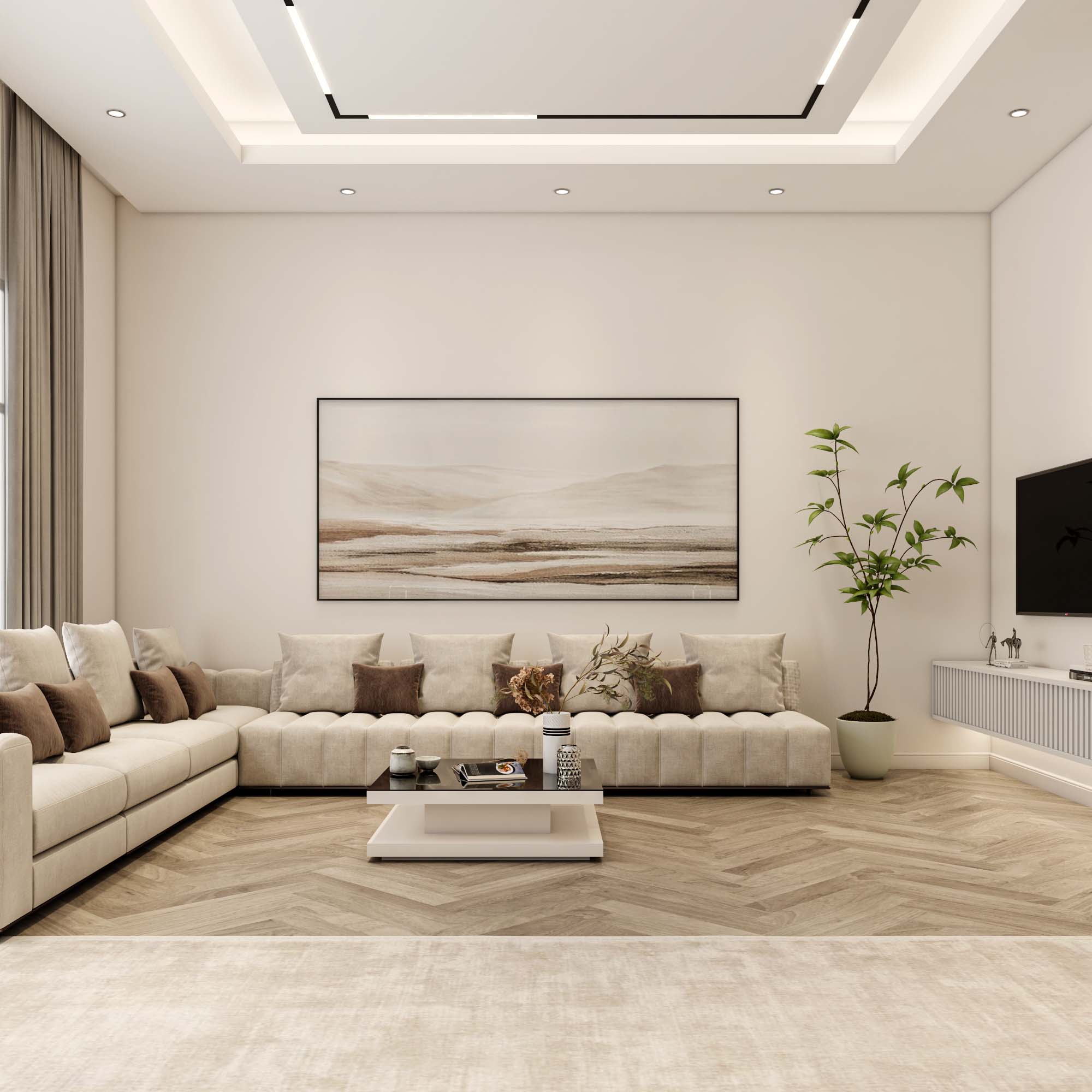 تصميم خزانة ملابس مودرن مع واجهات زجاجية وإضاءة داخلية ذكية